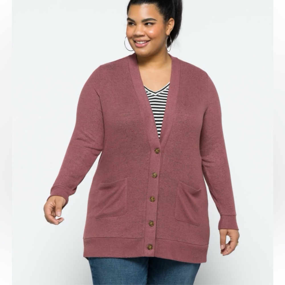 NWT Market & Spruce Women's Pink Cardigan Sweater